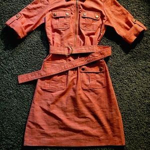 Sharagano Valencia Orange Dress